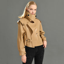 Load image into Gallery viewer, Genuine Leather Jacket women real sheepskin leather