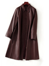 Load image into Gallery viewer, Genuine Leather Trench Women's Spring Autumn Fashion Sheepskin