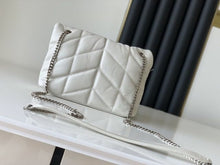 Load image into Gallery viewer, Genuine Leather Bag Thread Diamond Lattice