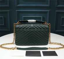 Load image into Gallery viewer, Genuine Leather Bag Thread Diamond Lattice