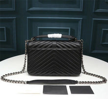 Load image into Gallery viewer, Genuine Leather Bag Thread Diamond Lattice