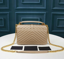 Load image into Gallery viewer, Genuine Leather Bag Thread Diamond Lattice