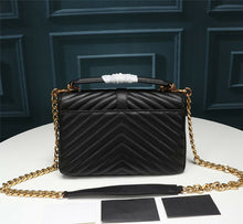 Load image into Gallery viewer, Genuine Leather Bag Thread Diamond Lattice