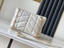 Load image into Gallery viewer, Genuine Leather Bag Thread Diamond Lattice