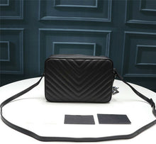 Load image into Gallery viewer, Genuine Leather Bag Thread Diamond Lattice