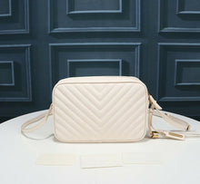 Load image into Gallery viewer, Genuine Leather Bag Thread Diamond Lattice