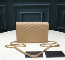 Load image into Gallery viewer, Genuine Leather Bag Thread Diamond Lattice