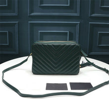 Load image into Gallery viewer, Genuine Leather Bag Thread Diamond Lattice