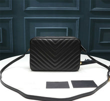 Load image into Gallery viewer, Genuine Leather Bag Thread Diamond Lattice