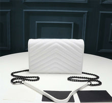 Load image into Gallery viewer, Genuine Leather Bag Thread Diamond Lattice