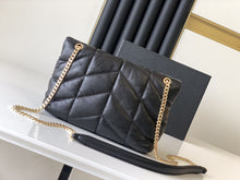 Load image into Gallery viewer, Genuine Leather Bag Thread Diamond Lattice