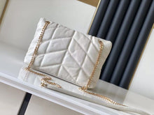 Load image into Gallery viewer, Genuine Leather Bag Thread Diamond Lattice