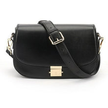 Load image into Gallery viewer, Genuine leather ladies shoulder bag new texture buckle saddle bag