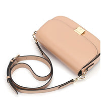 Load image into Gallery viewer, Genuine leather ladies shoulder bag new texture buckle saddle bag