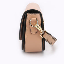 Load image into Gallery viewer, Genuine leather ladies shoulder bag new texture buckle saddle bag