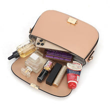 Load image into Gallery viewer, Genuine leather ladies shoulder bag new texture buckle saddle bag
