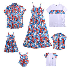 Load image into Gallery viewer, Geometric Family Matching Clothing Look Independence Day Mother And