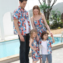 Load image into Gallery viewer, Geometric Family Matching Clothing Look Independence Day Mother And