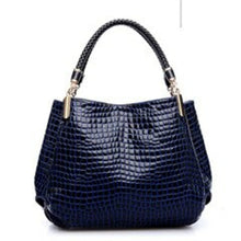 Load image into Gallery viewer, Crocodile Pu Leather Messenger Bags Large Capacity Women Bags