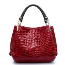 Load image into Gallery viewer, Crocodile Pu Leather Messenger Bags Large Capacity Women Bags