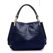Load image into Gallery viewer, Crocodile Pu Leather Messenger Bags Large Capacity Women Bags