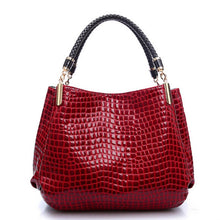 Load image into Gallery viewer, Crocodile Pu Leather Messenger Bags Large Capacity Women Bags