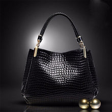 Load image into Gallery viewer, Crocodile Pu Leather Messenger Bags Large Capacity Women Bags