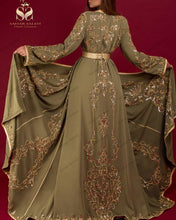 Load image into Gallery viewer, Glittler Sequins Arabic Prom Dresses Custom Made Women Plus Size