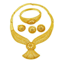 Load image into Gallery viewer, Gold Jewelry Set Dubai African Jewelry Sets for Women Hollow Golden