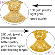 Load image into Gallery viewer, Gold Jewelry Set Dubai African Jewelry Sets for Women Hollow Golden