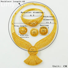 Load image into Gallery viewer, Gold Jewelry Set Dubai African Jewelry Sets for Women Hollow Golden