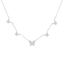 Load image into Gallery viewer, Gold Silver Color CZ Butterfly Pendant Necklace For Women Jewelry Cute - Sophornlilly