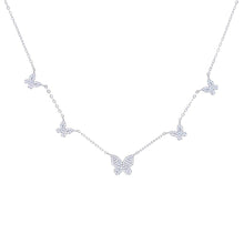 Load image into Gallery viewer, Gold Silver Color CZ Butterfly Pendant Necklace For Women Jewelry Cute - Sophornlilly