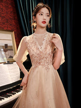 Load image into Gallery viewer, Gorgeous Evening Dresses Elegant Sequined Beadings Pearls Lace Gowns