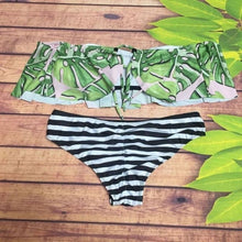 Load image into Gallery viewer, Gorgeous Sexy Retro Tropical Floral Palm Leaf