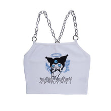 Load image into Gallery viewer, Gothic Harajuku Lolita Sexy Devil Ghost Sleeveless Short Tank Crop Top