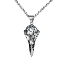Load image into Gallery viewer, Gothic Punk Viking Symbol Skull Olecranon Men's Necklaces  Stainless