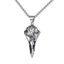 Load image into Gallery viewer, Gothic Punk Viking Symbol Skull Olecranon Men's Necklaces  Stainless