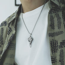 Load image into Gallery viewer, Gothic Punk Viking Symbol Skull Olecranon Men's Necklaces  Stainless