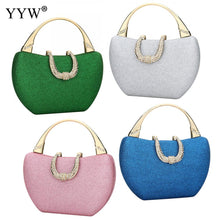 Load image into Gallery viewer, Green Sequined Handbag For Women Clutch Purses For Women Evening Bags