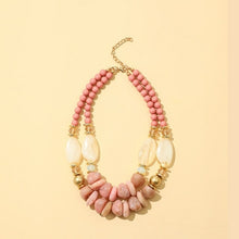 Load image into Gallery viewer, GuanLong Natural Stone Statement/Long Necklace Women Beads Custom