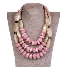Load image into Gallery viewer, GuanLong Natural Stone Statement/Long Necklace Women Beads Custom