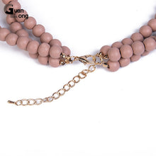 Load image into Gallery viewer, GuanLong Natural Stone Statement/Long Necklace Women Beads Custom