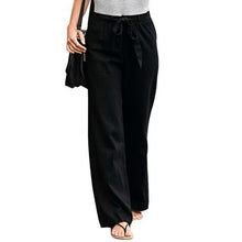 Load image into Gallery viewer, Women Pants Linen Cotton Casual Pants Solid