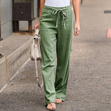 Load image into Gallery viewer, Women Pants Linen Cotton Casual Pants Solid