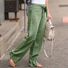 Load image into Gallery viewer, Women Pants Linen Cotton Casual Pants Solid