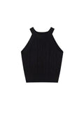 Round Neck Halter Tops Sexy Knitted