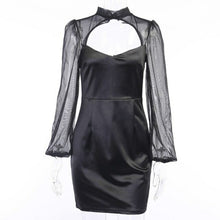 Load image into Gallery viewer, Sexy Dress Black Mesh Harajuku Dark Cut Out Bodycon Backless - Sophornlilly