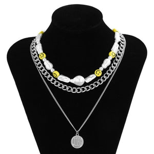 Fashion Pearl Choker Necklace