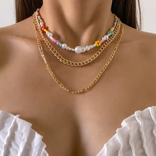 Load image into Gallery viewer, New Fashion Multi layered Chain Necklace